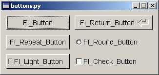 pyFLTK Buttons